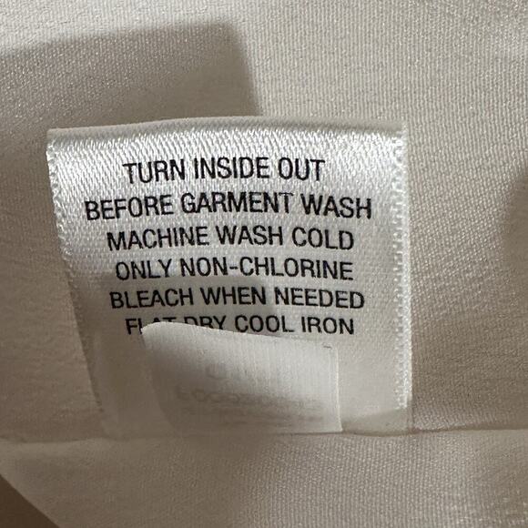 Merona Women’s 6 Off-White Lace Crochet One-Shoulder Dress Scallop‎ Hem Cocktail - Picture 12 of 13